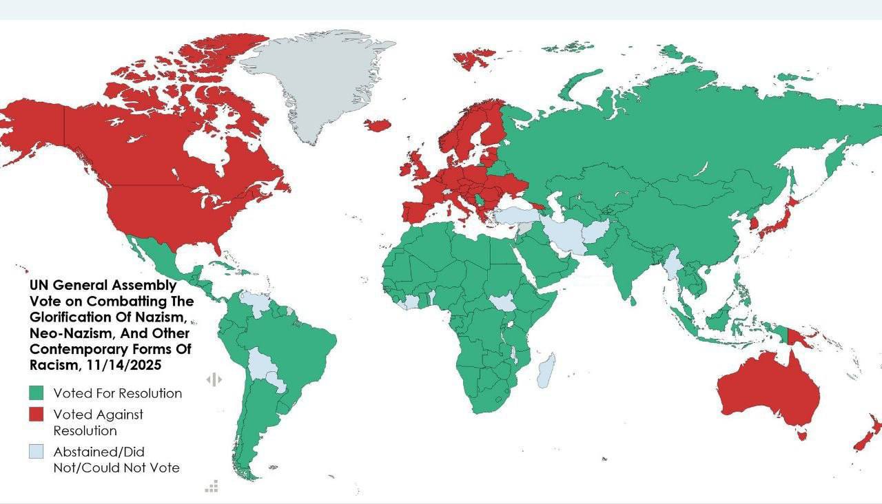 Стыд и позор: Запад в открытую встал на защиту нацизма, проголосовав против резолюции ООН