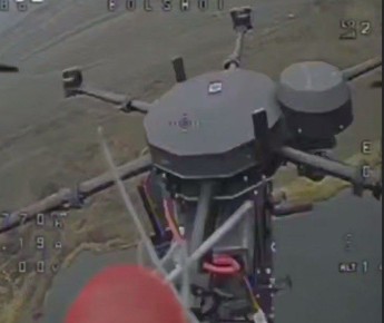 Кадры перехвата украинских БпЛА типа "Баба-Яга" и поражения пунктов управления противника