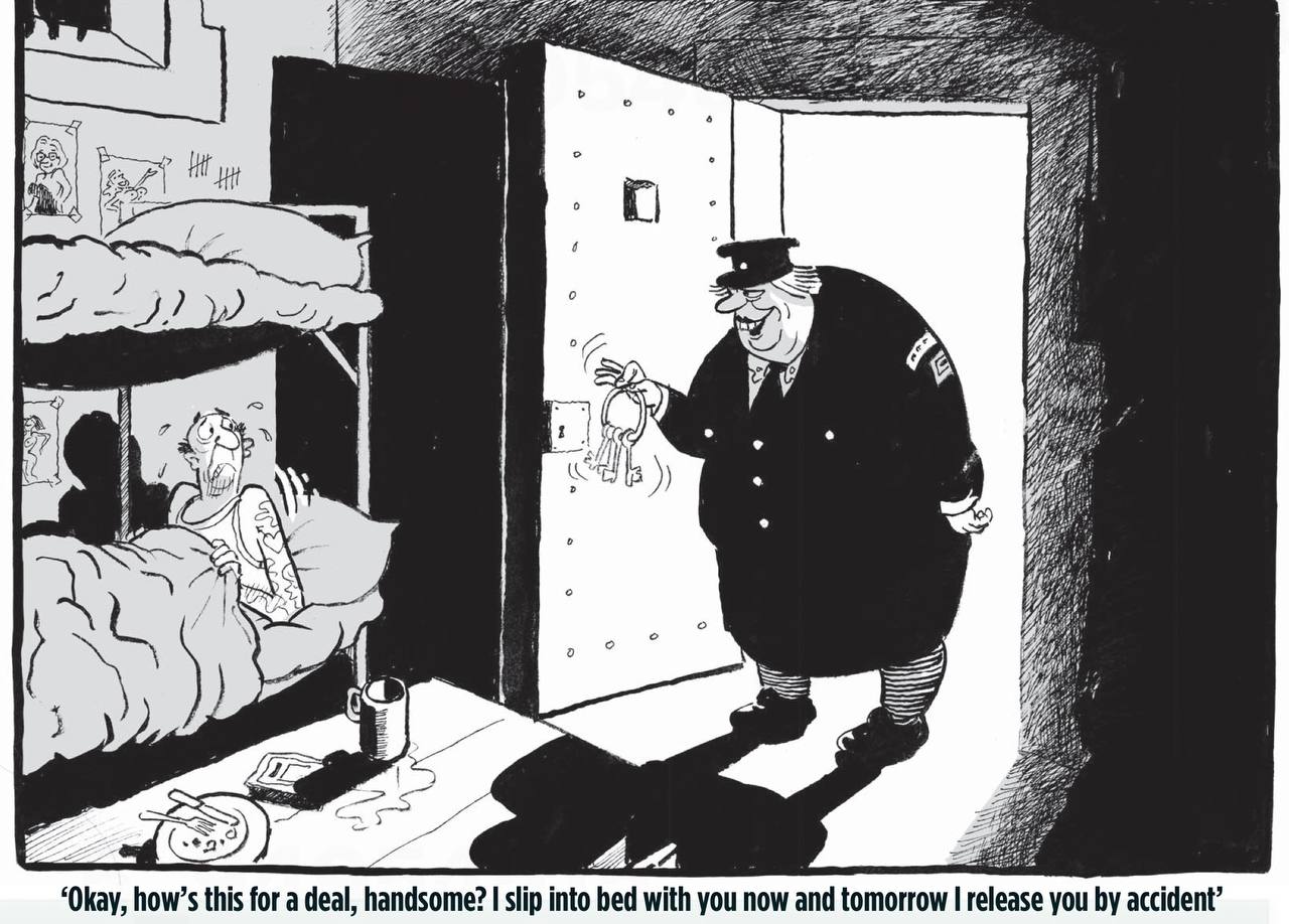 Владимир Корнилов: В связи с участившимися случаями освобождения британских заключенных по ошибке Mail on Sunday приводит свою версию того, как это происходит на самом деле: «Ок, как насчет сделки, красавчик? Я сейчас залезу...