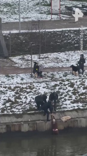 Девушка спасла ребёнка, упавшего в водоканал