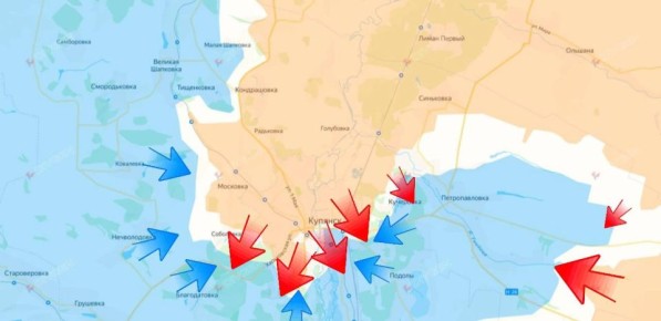 Купянское направление.. Российские войска продолжают наступление в Купянске. Обстановка на участке крайне напряженная, противник предпринимает достаточно мощные контратаки
