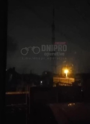 Юлия Витязева: Прилета дрона по телебашне в Днепре сегодня ночью