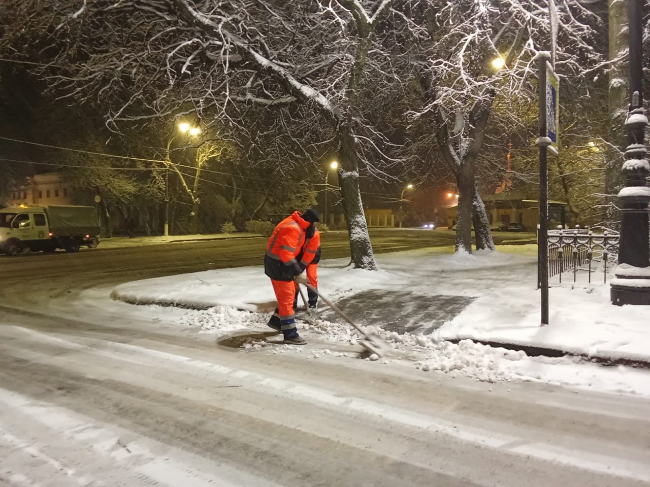 В Петербурге за сутки выпало около 4,5 см снега В Петербурге за сутки выпало около 4,5 см снега