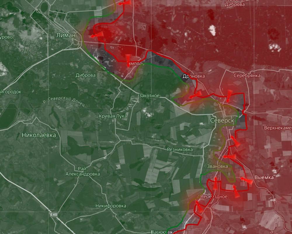 «Российские войска заходят в Северск – фиксируется их активность в застройке на юго-востоке города