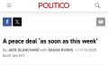 «Politico»: peace deal или пис дил?