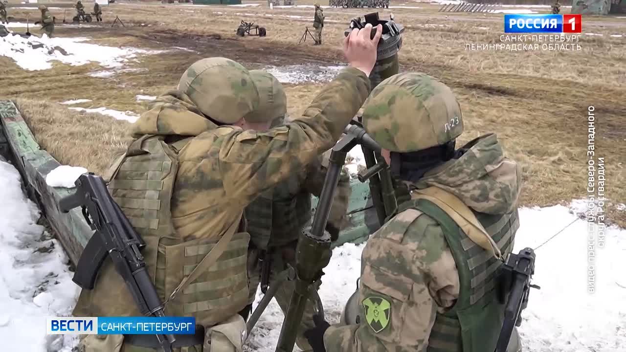 Артиллеристы СЗО Росгвардии поделились кадрами боевой работы в зоне СВО