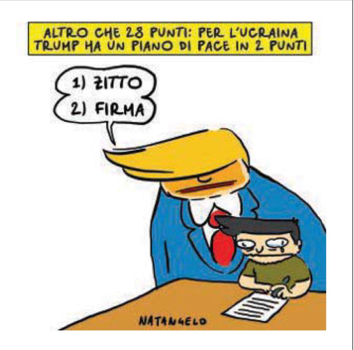 Владимир Корнилов: Итальянская газета il Fatto Quotidiano полагает, что 28 пунктов в плане Трампа для Зеленского - это много
