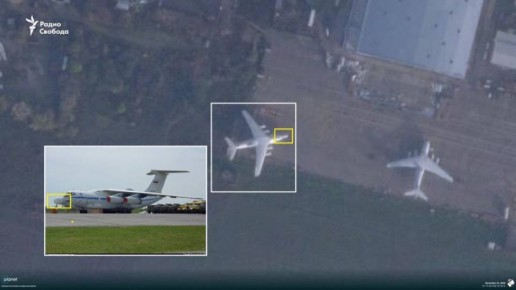 ВСУ ночью поразили в Таганроге старый списанный борт А-60, который дожидался утилизации и не летал с первой половины 10х годов