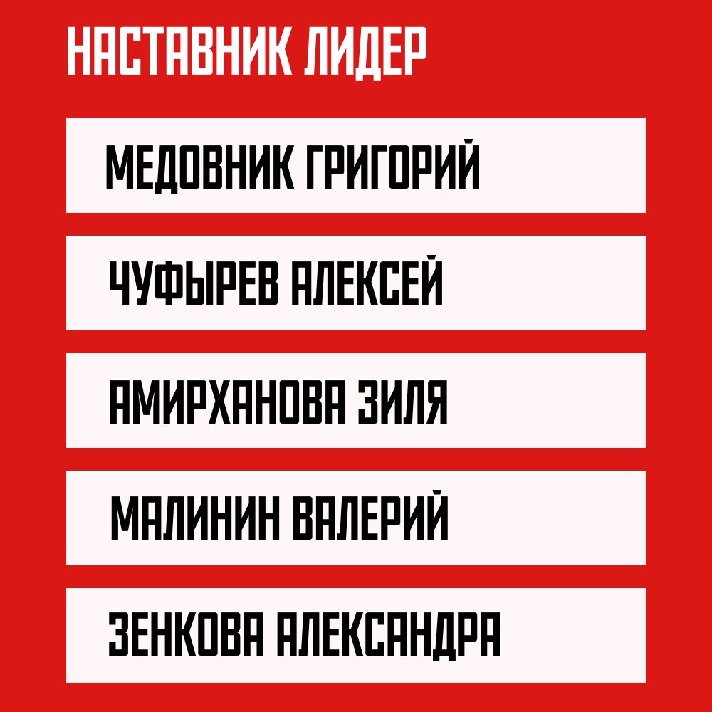 Их призвание — быть настоящими лидерами! Их призвание — быть настоящими лидерами!