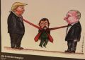 Минутка подгорания пятых точек в в западных карикатуристов по поводу происходящего с "переговорами по Украине"