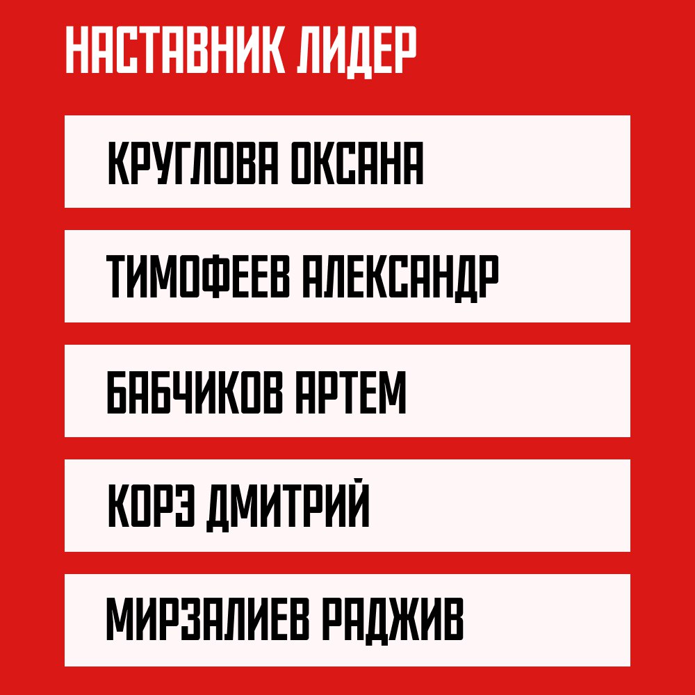 Их призвание — быть настоящими лидерами! Их призвание — быть настоящими лидерами!