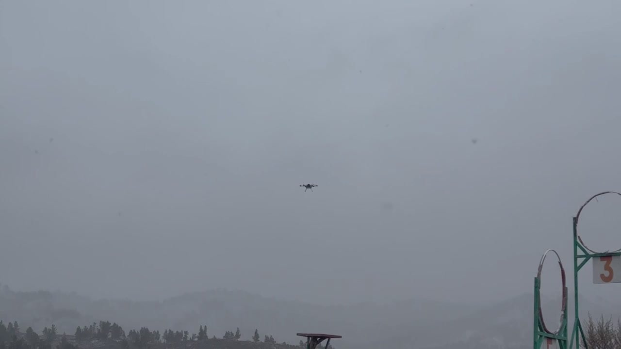 Доброе утро. Облет еще одного тяжелого гексакоптера "Мангас" перед отправкой на фронт