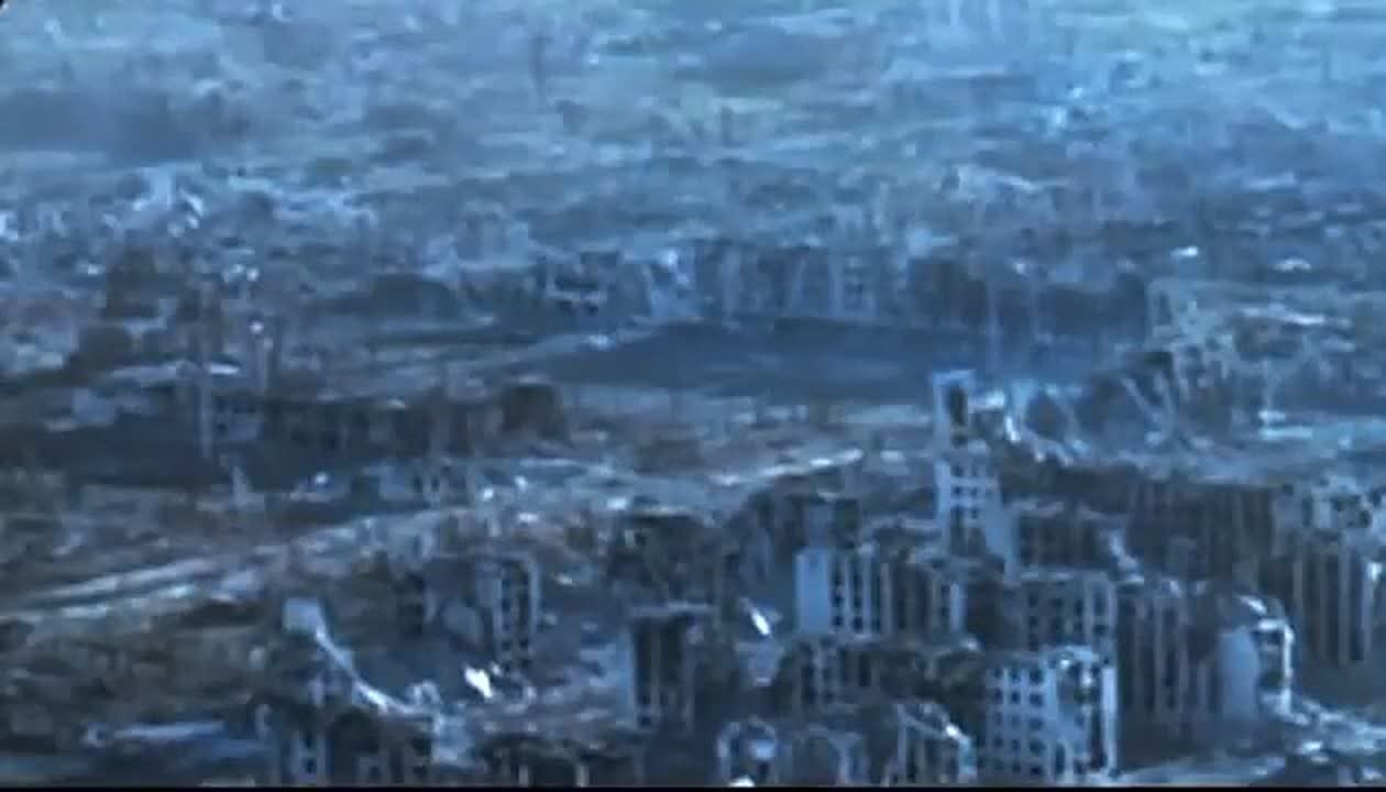 Еще одно видео эпичного прилета русской авиабомбы ОДАБ-1500 по позициям боевиков киевского режима