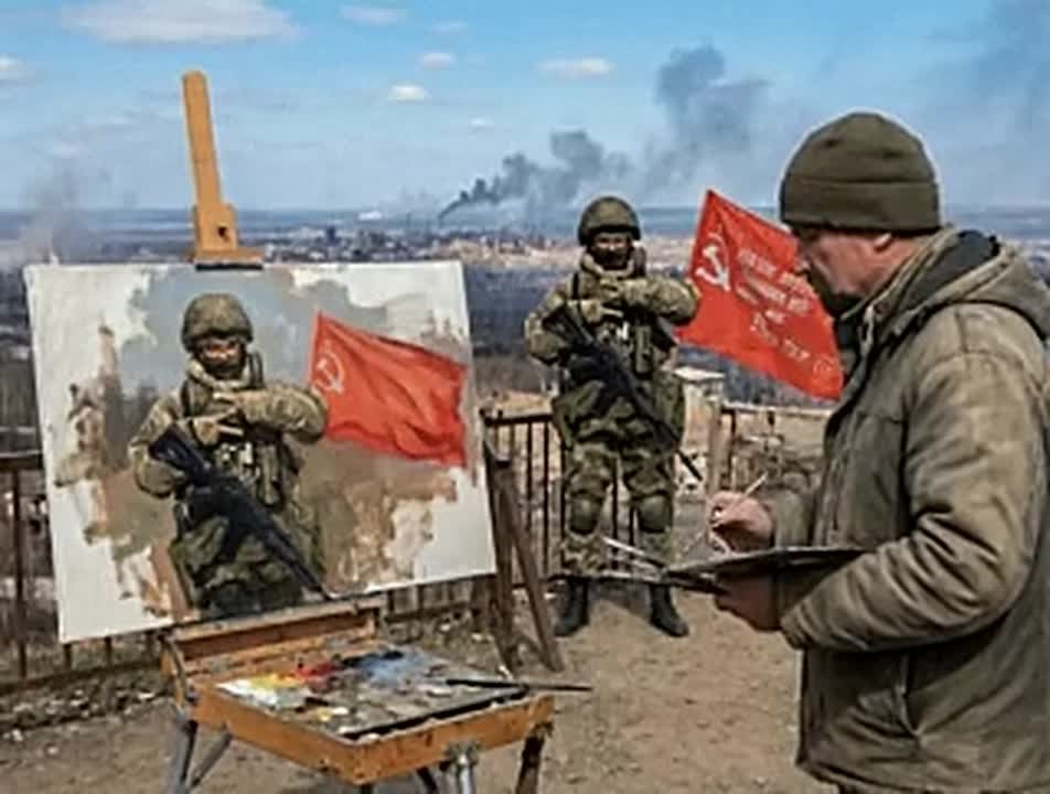 Кисточка, мольберт и краски на фронте — тоже оружие