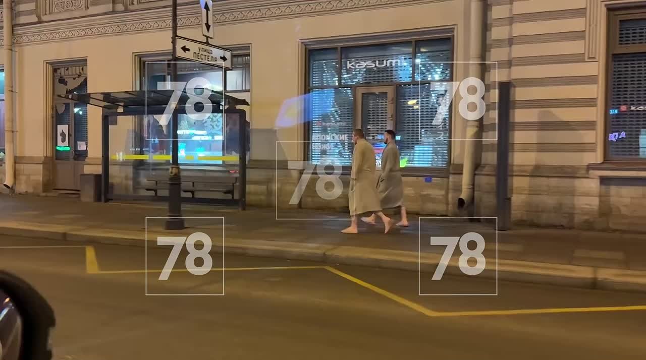 Снега нет — значит не зима! Двух «моржей» заметили на Литейном проспекте