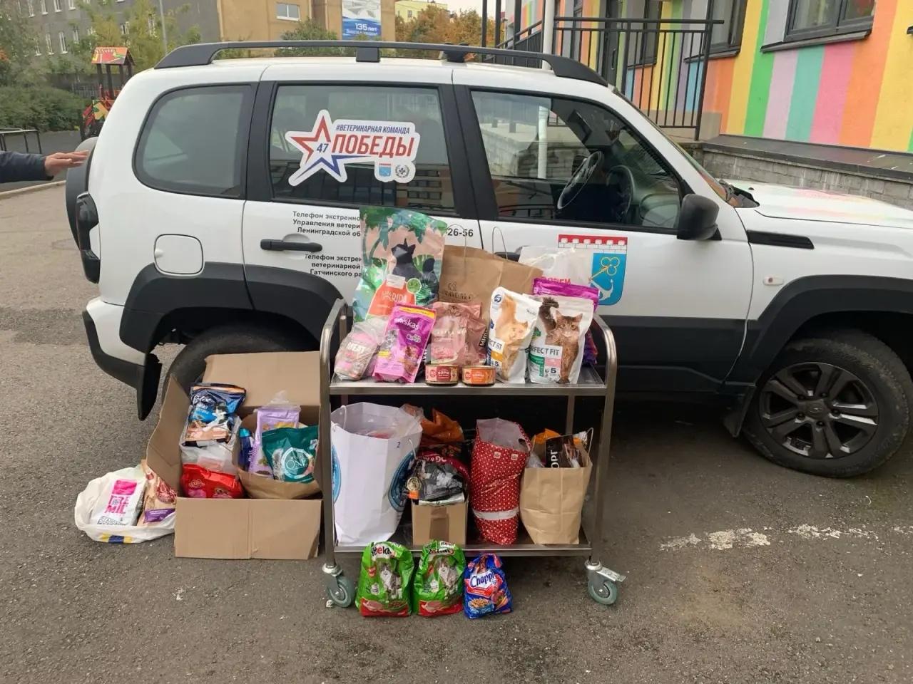 Ленобласть отправила в Енакиево полторы тонны кормов для животных Ленобласть отправила в Енакиево полторы тонны кормов для животных