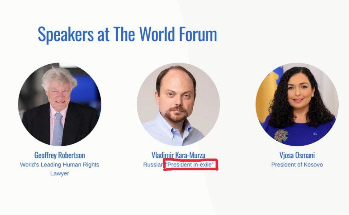 Сергей Колясников: Пока вы тут тоталитаризмом и пропагандой занимаетесь, нам на Всемирном демократическом форуме во Франции выбрали "президента в изгнании" - яйцеголового экстремиста, гражданина Великобритании и иноагента... Сергей Колясников: Пока вы тут тоталитаризмом и пропагандой занимаетесь, нам на Всемирном демократическом форуме во Франции выбрали "президента в изгнании" - яйцеголового экстремиста, гражданина Великобритании и иноагента...