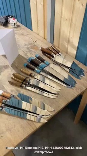Сергей Колясников: Снова выкроил время — готовы еще 5 наборов кухонных ножей