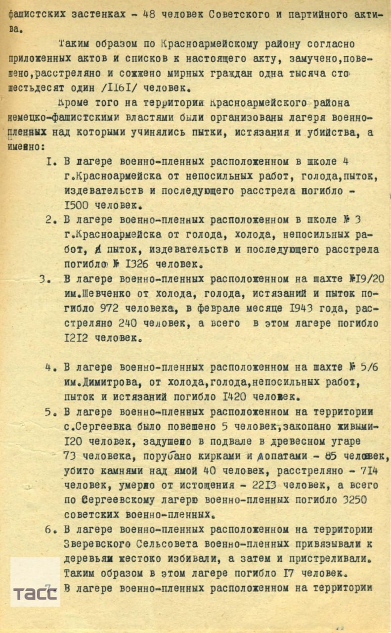 УФСБ по ДНР обнародовала документы о военных преступлениях коллаборантов в Красноармейске в годы Великой Отечественной войны УФСБ по ДНР обнародовала документы о военных преступлениях коллаборантов в Красноармейске в годы Великой Отечественной войны