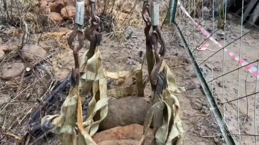 Новость - бомба!. Недалеко от железнодорожной платформы "44-й км" в Тосненском районе