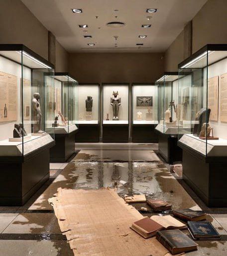 Парижский Лувр снова облажался: На этот раз угробили около 400 редких книг, залив их водой