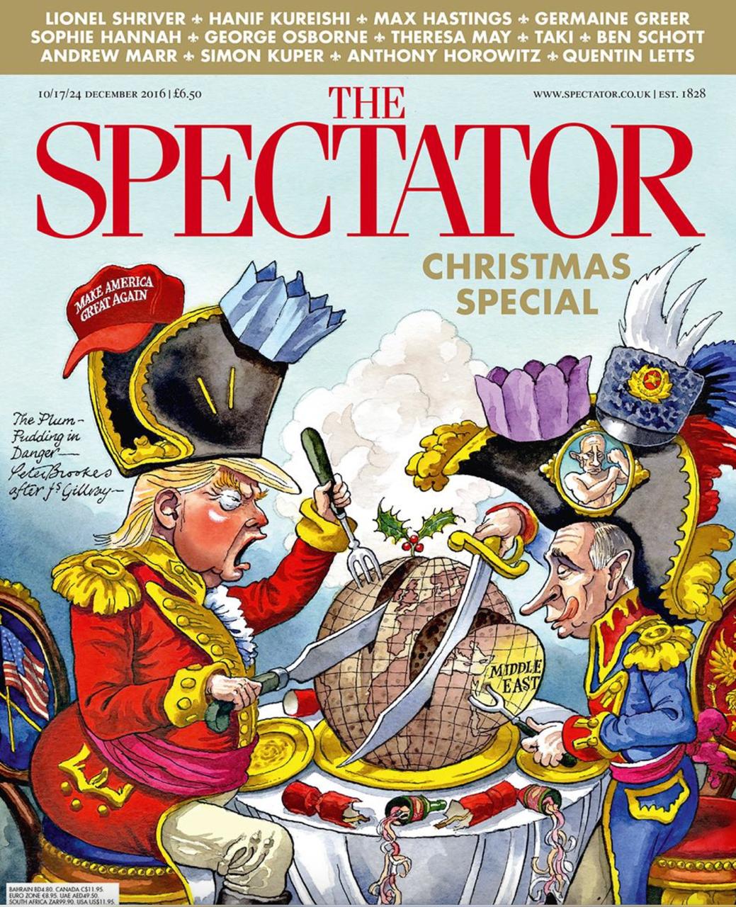 Владимир Корнилов: Кстати, напоминаю, какая обложка была в рождественском выпуске журнала The Spectator по итогам 2019 года