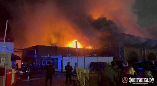 До 300 кв. метров выросла площадь возгорания на Правобережном рынке