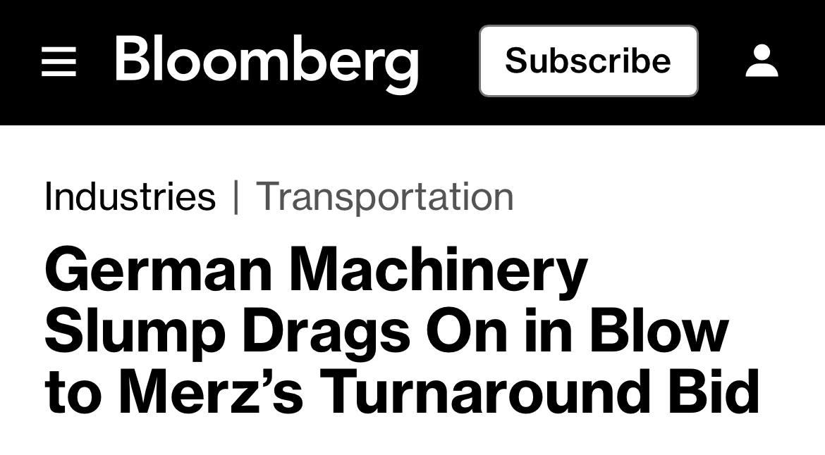 Михаил Онуфриенко: Машиностроительная отрасль Германии падает три года подряд