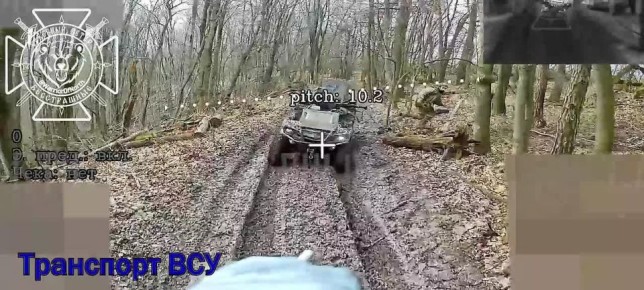 Наземный транспорт врага под ударами дронов Северян