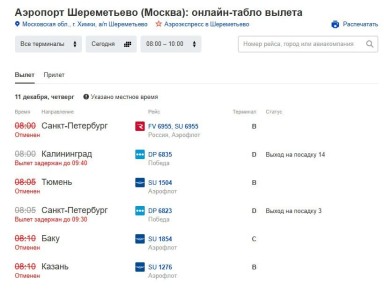 Более 150 рейсов отменены или задержаны в московских аэропортах после ночной атаки БПЛА на регион