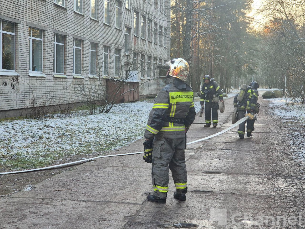 В Техникуме водного транспорта (Отрадное) прошли пожарно-тактические учения