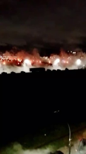 Рано утром Купчино заволокло паром