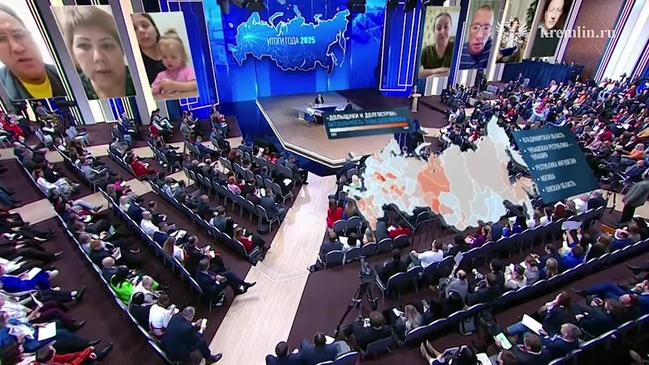 Глава СКР поручил доложить о расследовании уголовного дела, заведенного после обращения жительницы Ленинградской области на Итоги 2025 года с Путиным