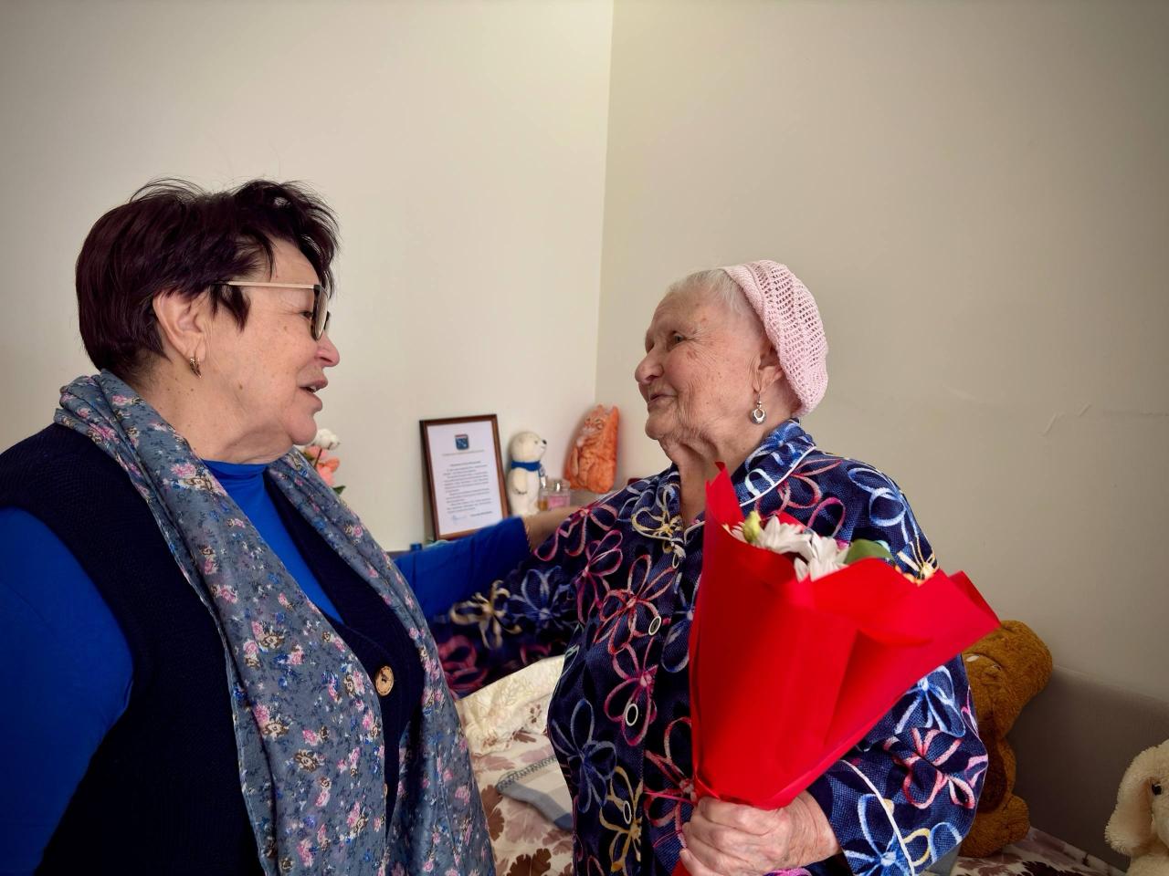 Ольга Войлочникова из Кудрово отметила 95-летие Ольга Войлочникова из Кудрово отметила 95-летие