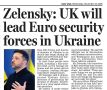 Владимир Корнилов: Daily Mail сегодня со ссылкой на Зеленского радостно провозглашает: «Британия возглавит европейские силы безопасности на Украине»