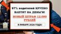Штраф в 12 000 рублей: как не стать жертвой нового закона для водителей