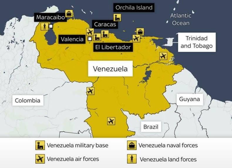 Два майора: Венесуэла. Опубликован список атакованных США объектов: