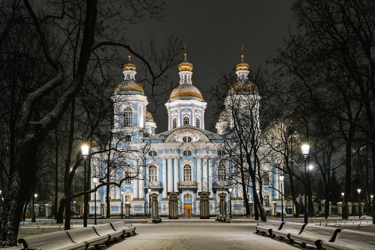 У Николо-Богоявленского Морского собора появилась новая архитектурно-художественная подсветка