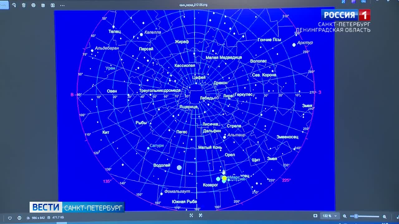 На Рождество Солнце, Венера, Марс и Меркурий выстроятся почти в одну линию