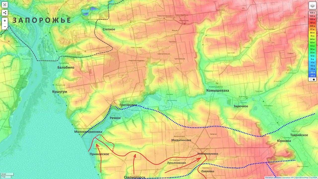 Запорожское направление ( данные от @ukr_2025_ru)