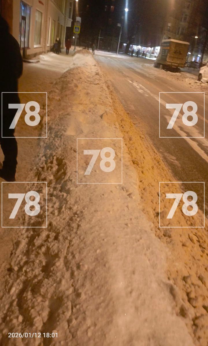 Петербуржцы продолжают массово жаловаться на неубранный снег на улицах города Петербуржцы продолжают массово жаловаться на неубранный снег на улицах города