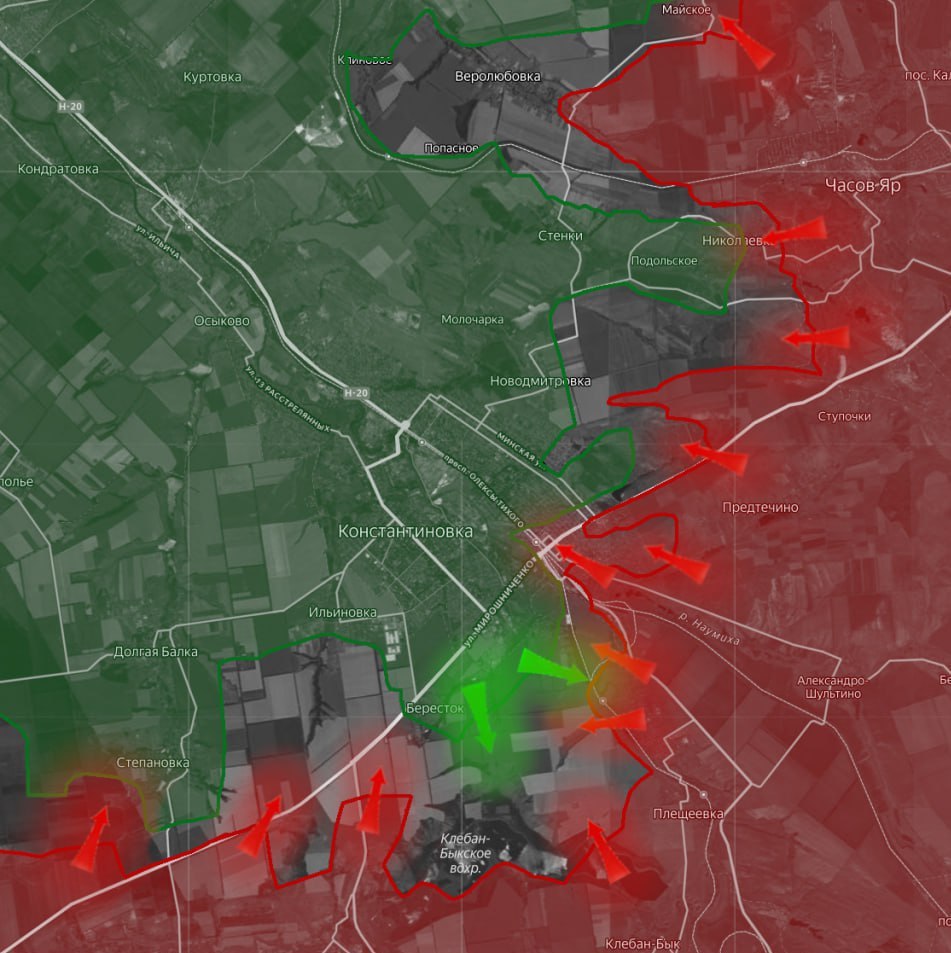 Российская армия близка к охвату Константиновки и полноценному штурму города