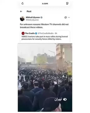 Михаил Ульянов, постоянный представитель России при международных организациях в Вене, задался вопросом, почему западные СМИ воздерживаются от показа фотографий и видеозаписей массовых митингов в Иране в поддержку Исламской...