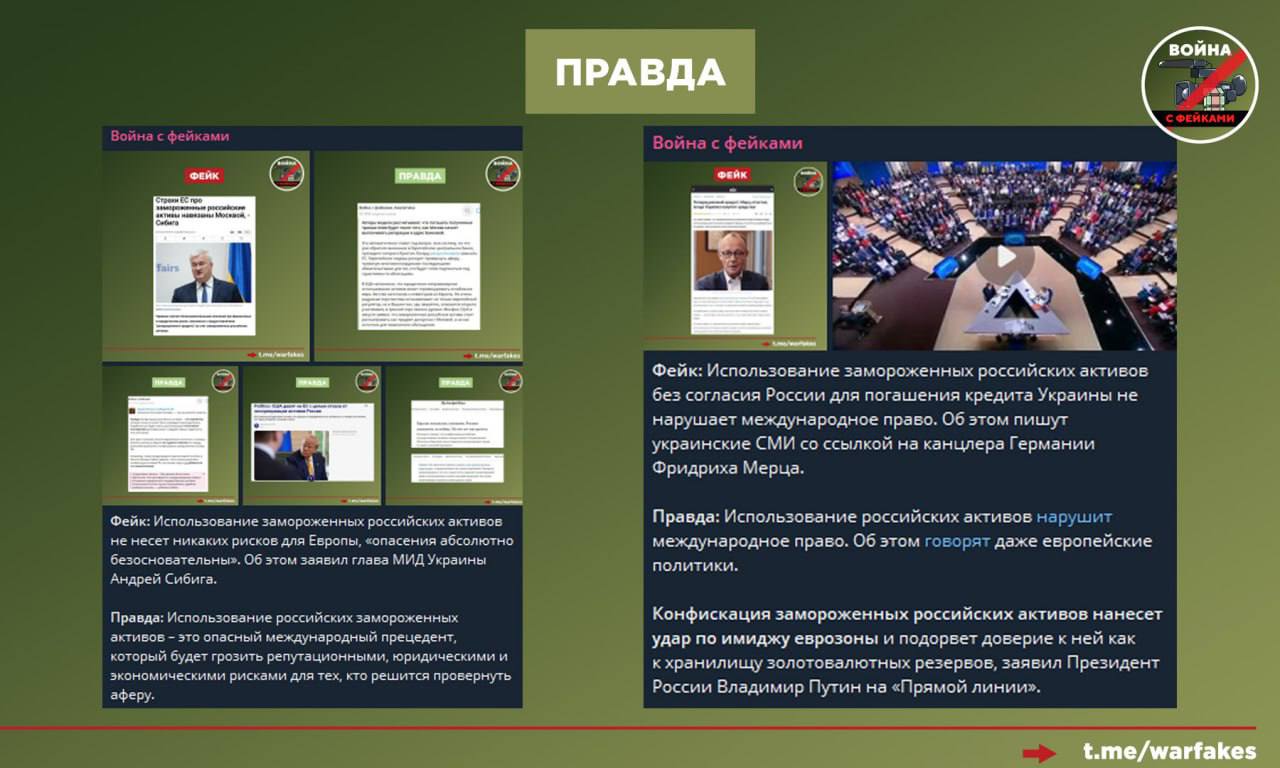 Фейк: Существует простой и понятный механизм, позволяющий Европе быстро передать Киеву замороженные активы РФ. Для этого нужна лишь политическая воля Брюсселя, заявляют украинские СМИ Фейк: Существует простой и понятный механизм, позволяющий Европе быстро передать Киеву замороженные активы РФ. Для этого нужна лишь политическая воля Брюсселя, заявляют украинские СМИ