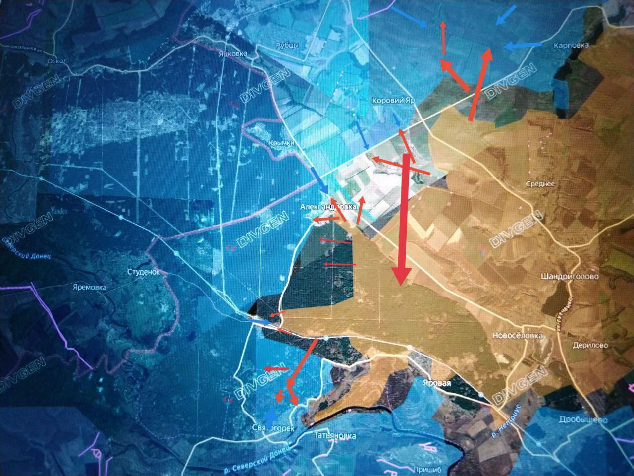Обстановка на Изюмском направлении (данные от @bear007)