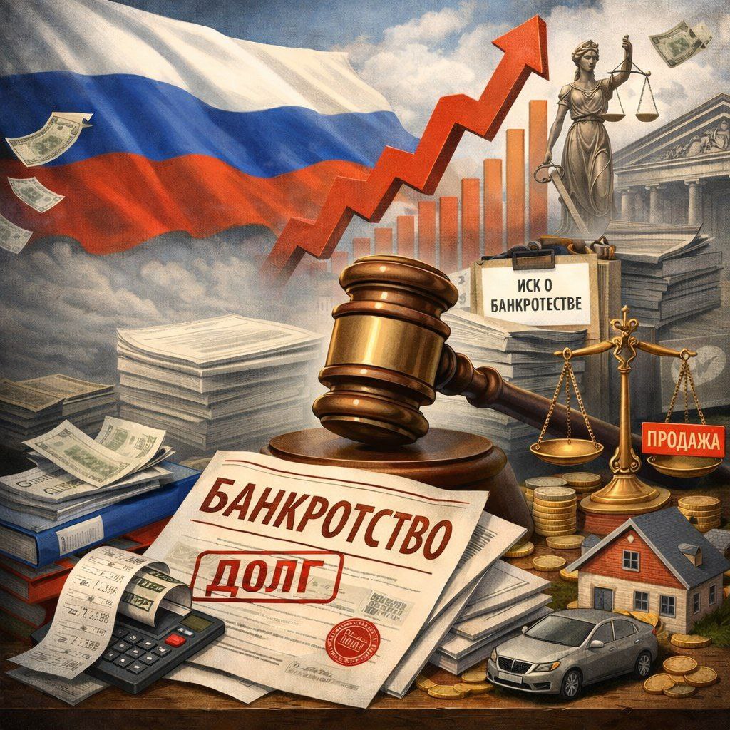 "Хорошо" живём: В России резко возросло количество судебных банкротств