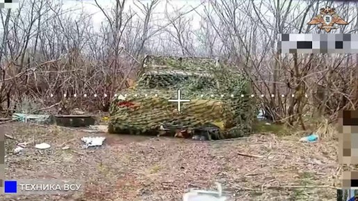 238 бригада громит миномёт и пикап ВСУ в Новопавловке и Райском