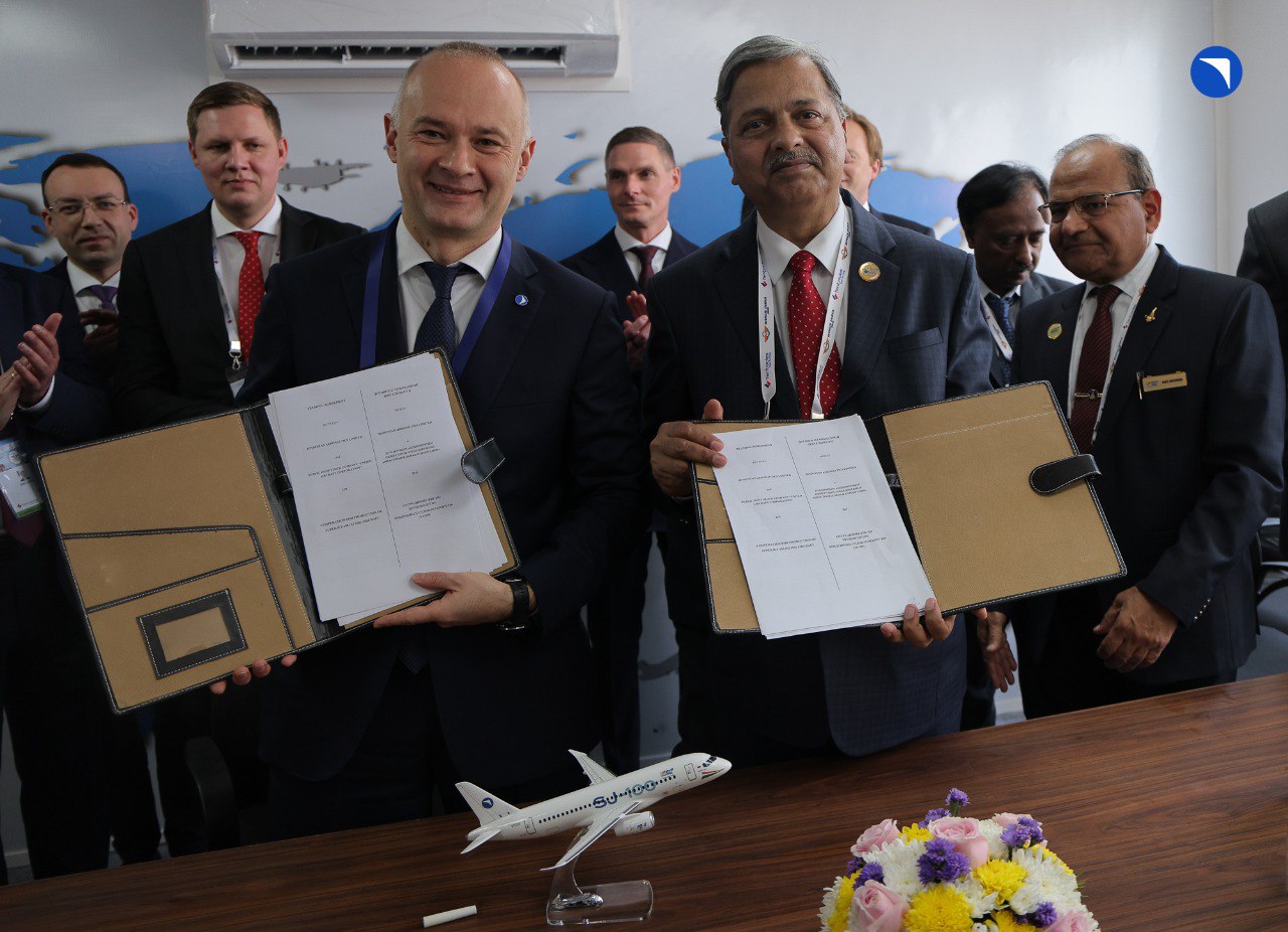 ОАК и корпорация HAL подписали договор о совместной деятельности, регламентирующий сотрудничество по производству Superjet-100 в Индии