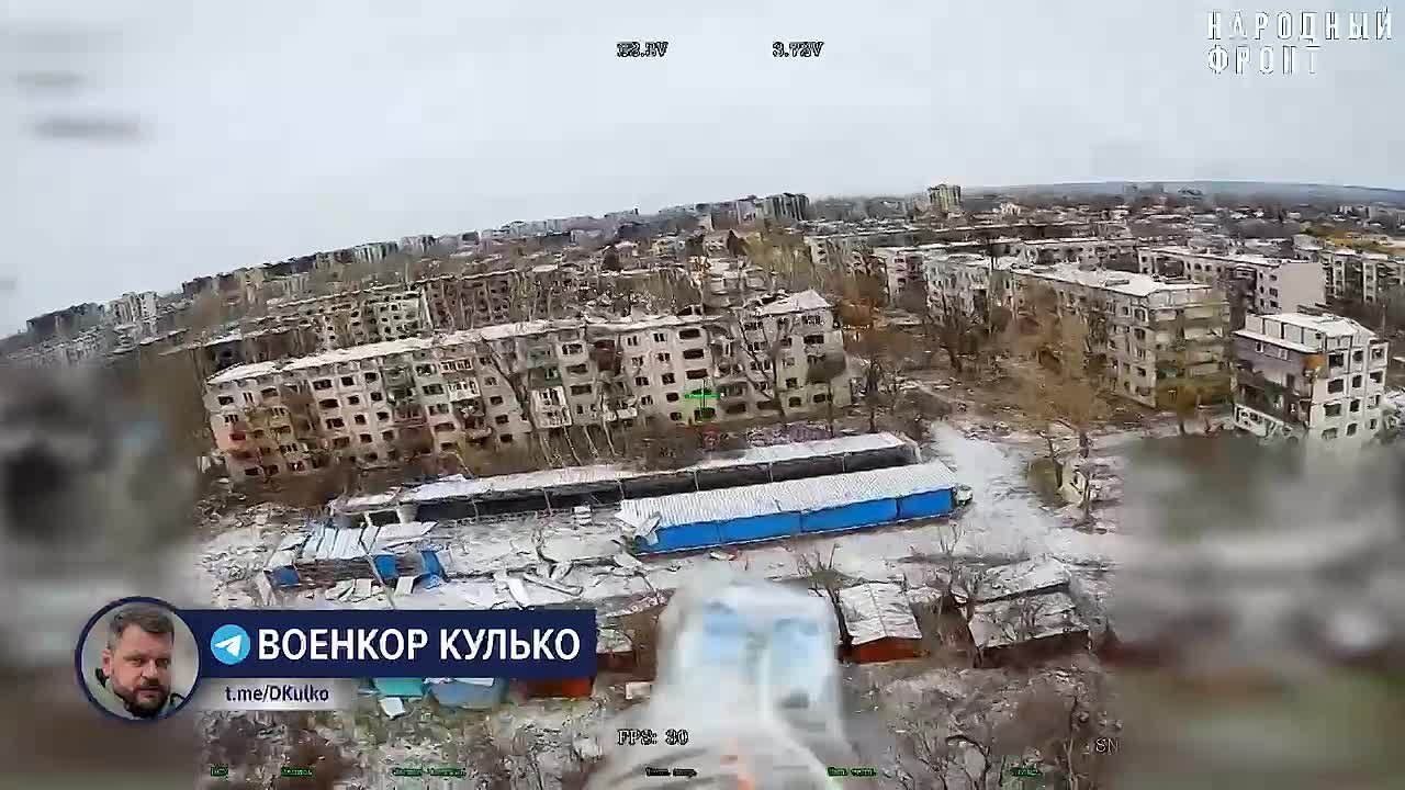 Константиновка с воздуха. Накал боёв за город продолжает расти