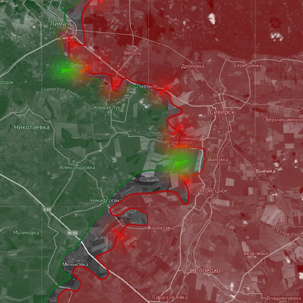 «На Славянском направлении российские войска малыми группами заходят в тылы позиций ВСУ в районе Закотного